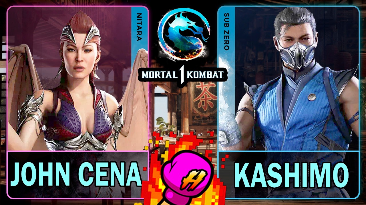 MK1 Джон Сина (НИТАРА) против Касимо (SUB-ZERO)🥊Mortal Kombat 1🥊4K 60ᶠᵖˢ