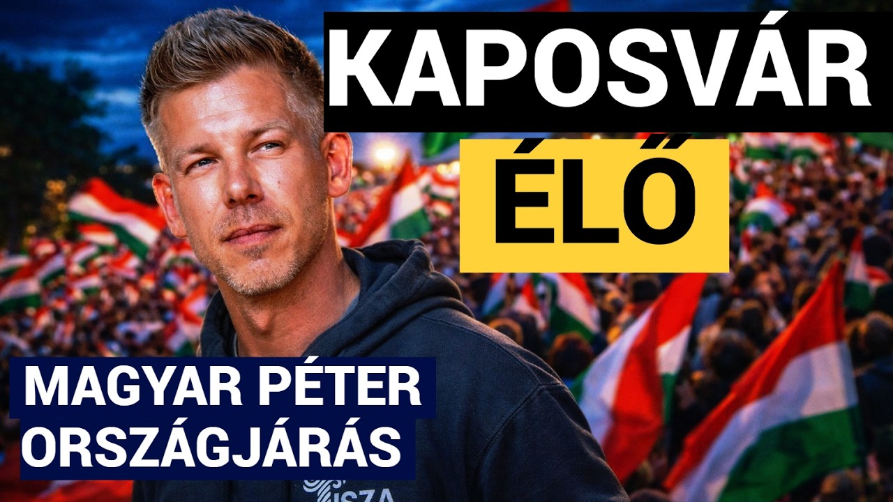 TISZA Párt országjárás KAPOSVÁR - ÉLŐ KÖZVETÍTÉS #tiszapárt #magyarpeter