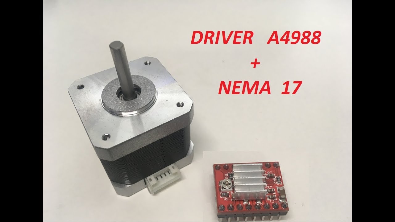 Driver A4988 y Nema 17 - Ajuste del voltaje de referencia y conexión.