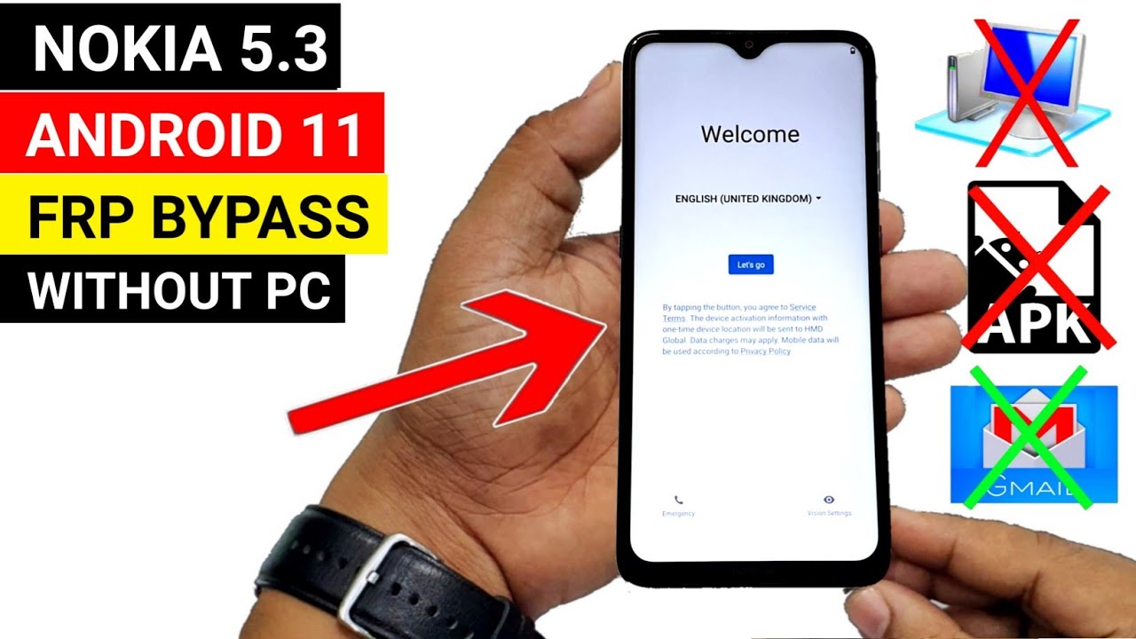 Nokia 5.3 GOOGLE ACCOUNT/FRP BYPASS 2021 |ANDROID 11 (Without PC)