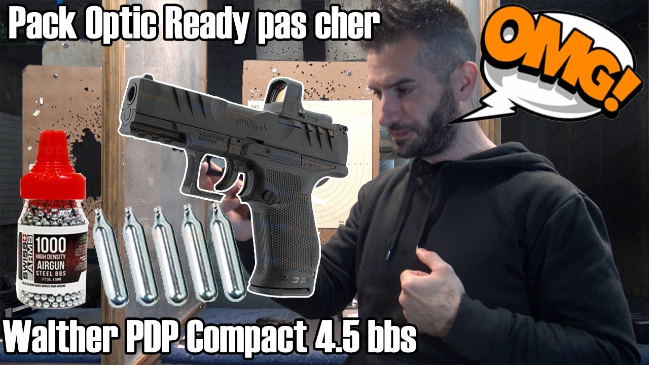 Optic Ready pour pas cher, Walther PDP Compact 4.5 Umarex, Pistolet CO2