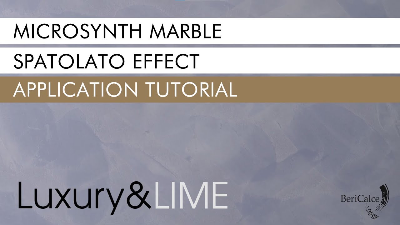 Microsynth Marble Spatolato Effect by Luxury&LIME | Application Video