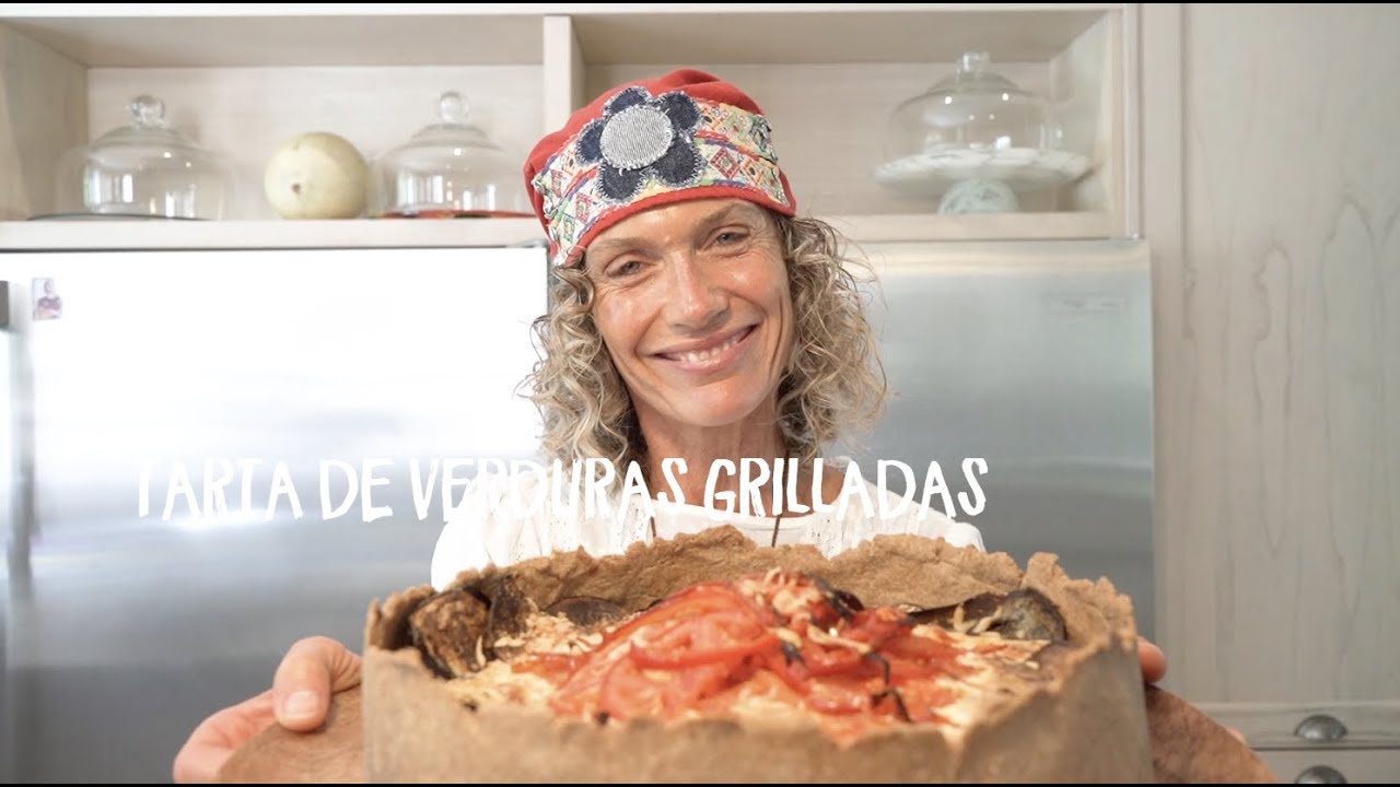 Como cocinar una tarta integral de verduras grilladas por Maru Botana