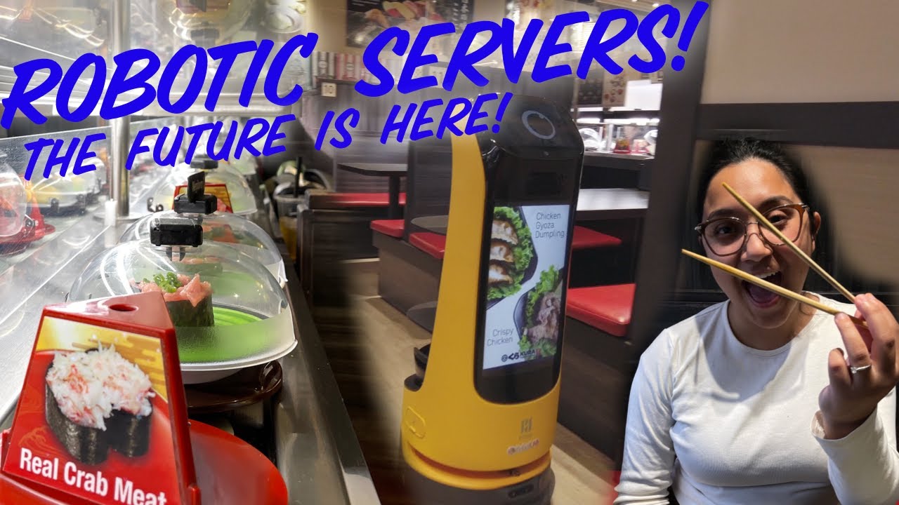 THE FUTURE IS HERE! Robotic Servers at KURA SUSHI!