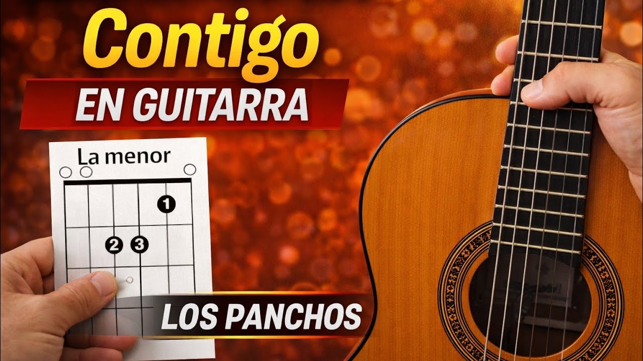 Tutorial Acordes Contigo en Guitarra 🎸 | Los Panchos