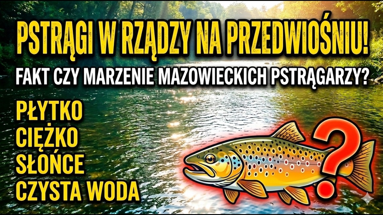 Pstrągowy poligon na Rządzy. Prawda o mazowieckich rzeczkach!