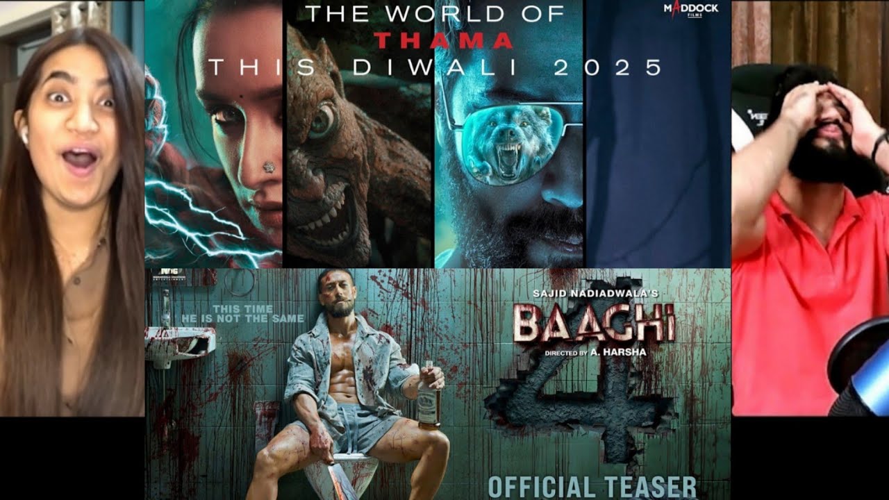 Baaghi 4 Teaser and Thama Teaser Reaction | The Tenth Staar