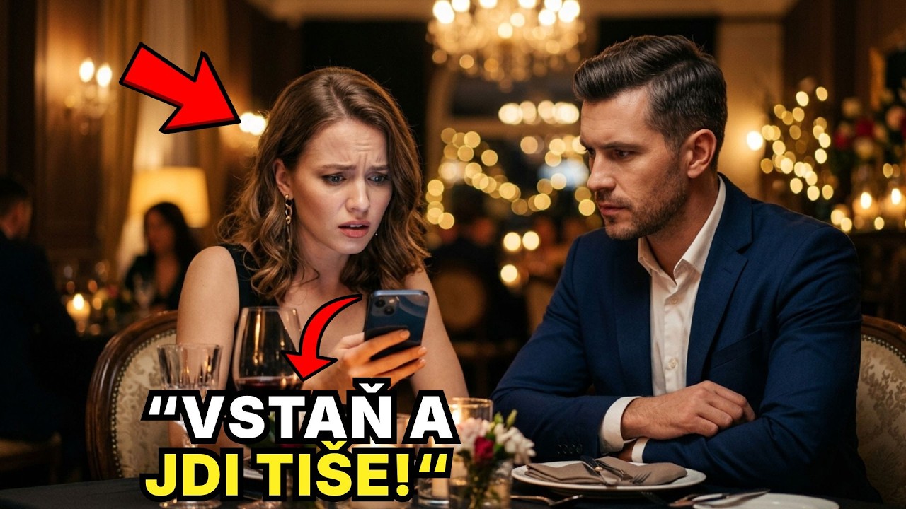 Během večeře s manželem dostala Text: 