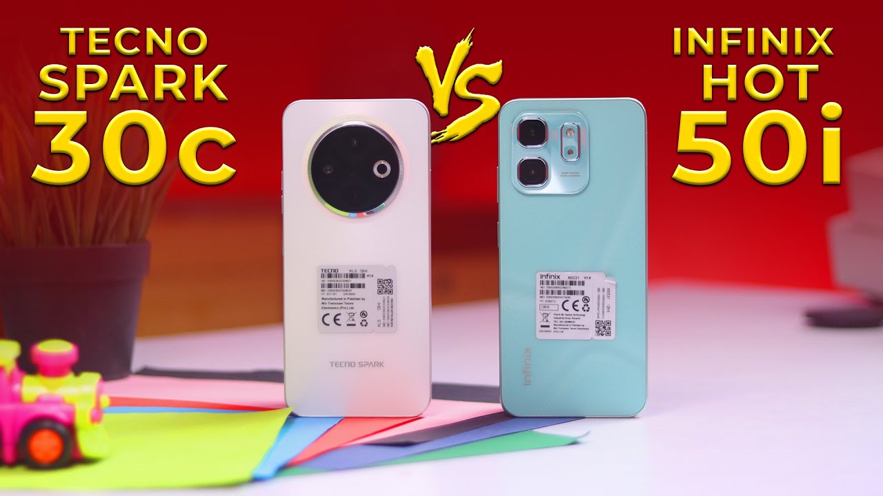 Tecno Spark 30c Vs Infinix Hot 50i Comparison ⚡️Speed Test & Full Camera Test | Hindi/Urdu