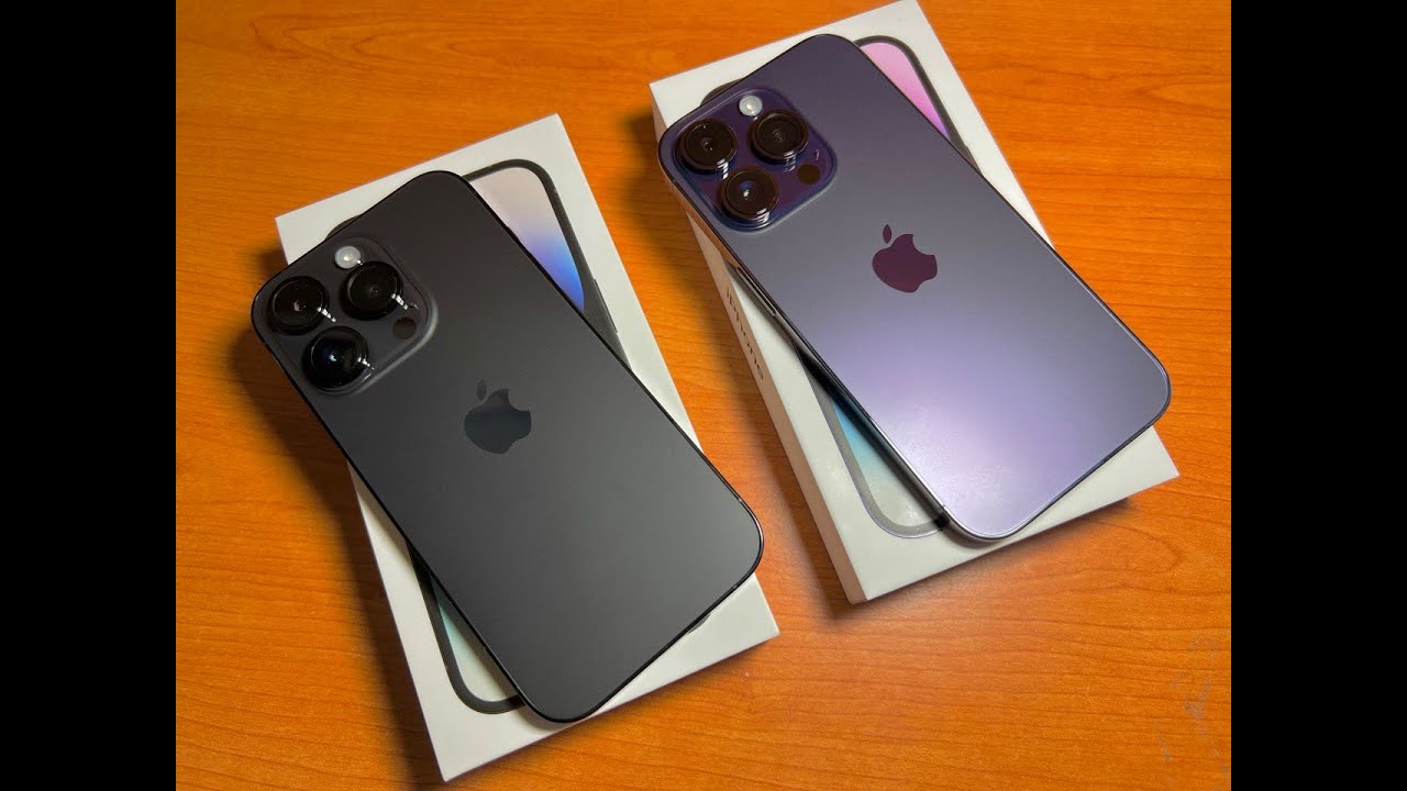 Unboxing iPhone 14 Pro Deep Purple & Space Black