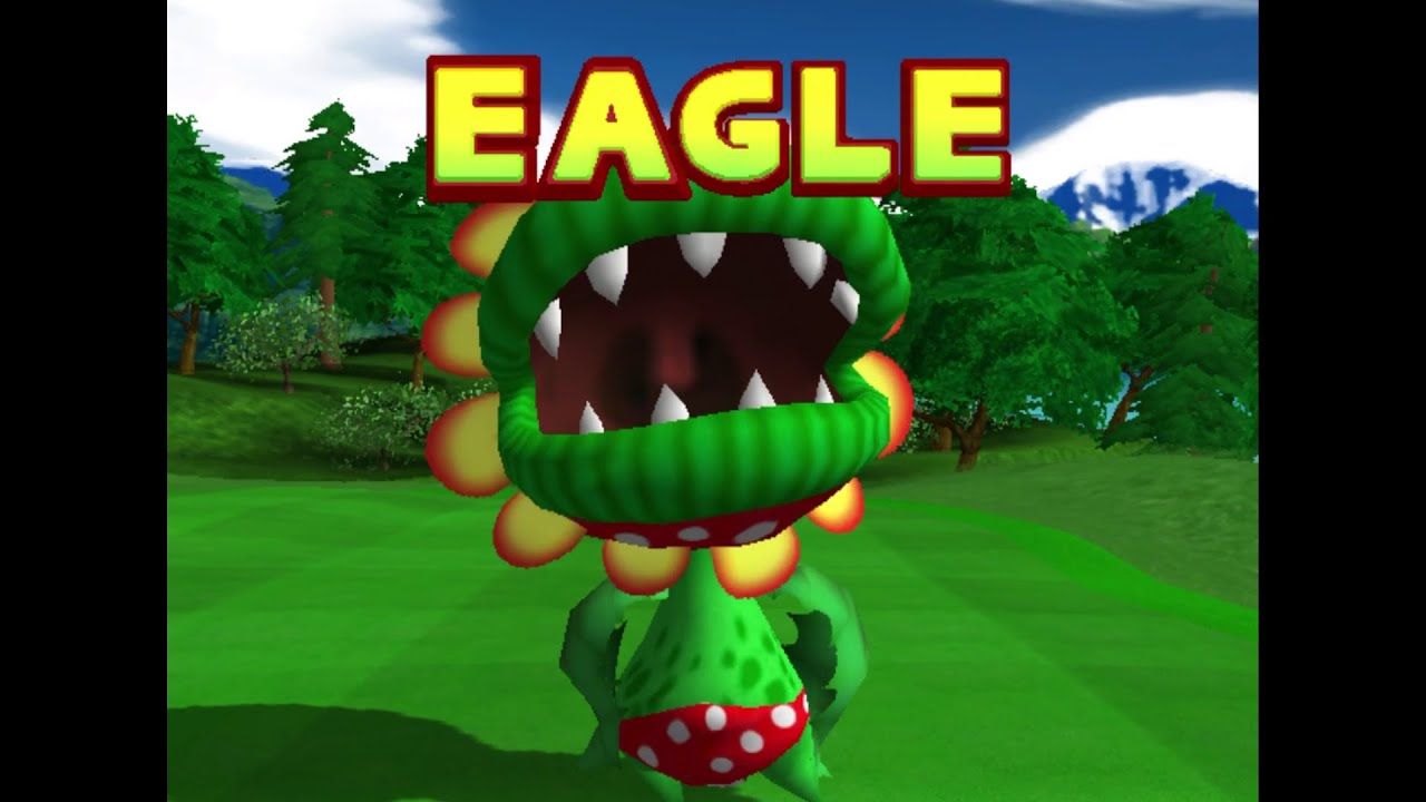 Mario Golf Toadstool Tour: Cheep Cheep Falls Stroke Play (-23/49) Star Petey Piranha