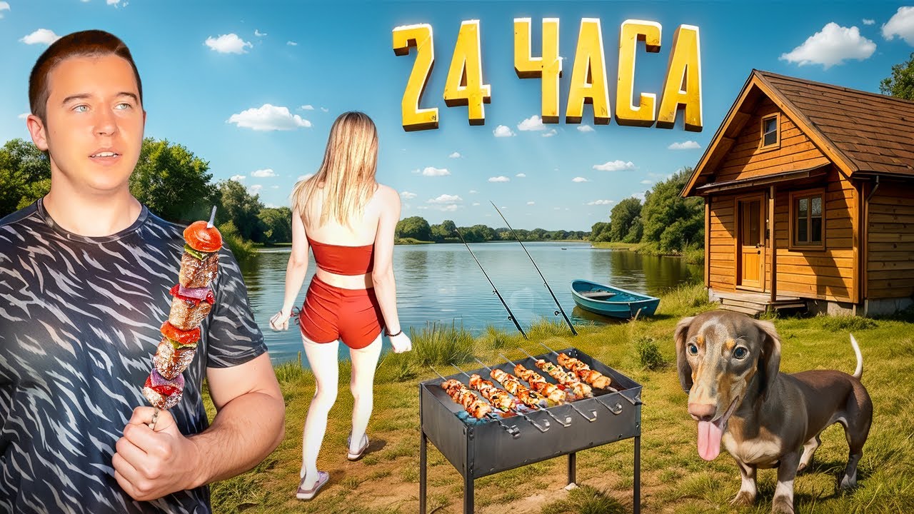 🎅ШАШЛЫКИ, РЫБАЛКА - ПОЕХАЛИ С ДЕВУШКОЙ и СОБАКОЙ на ОЗЕРО на ВЕСТЕ