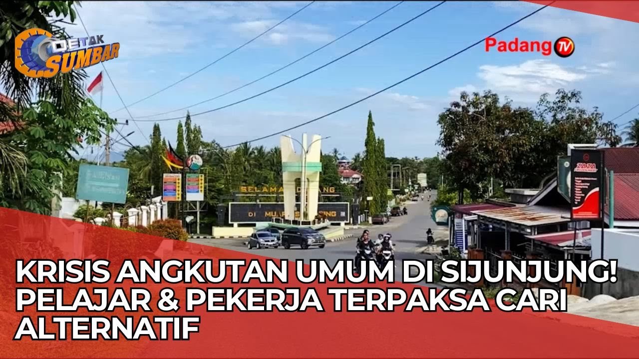 Krisis Angkutan Umum di Sijunjung! Pelajar & Pekerja Terpaksa Cari Alternatif