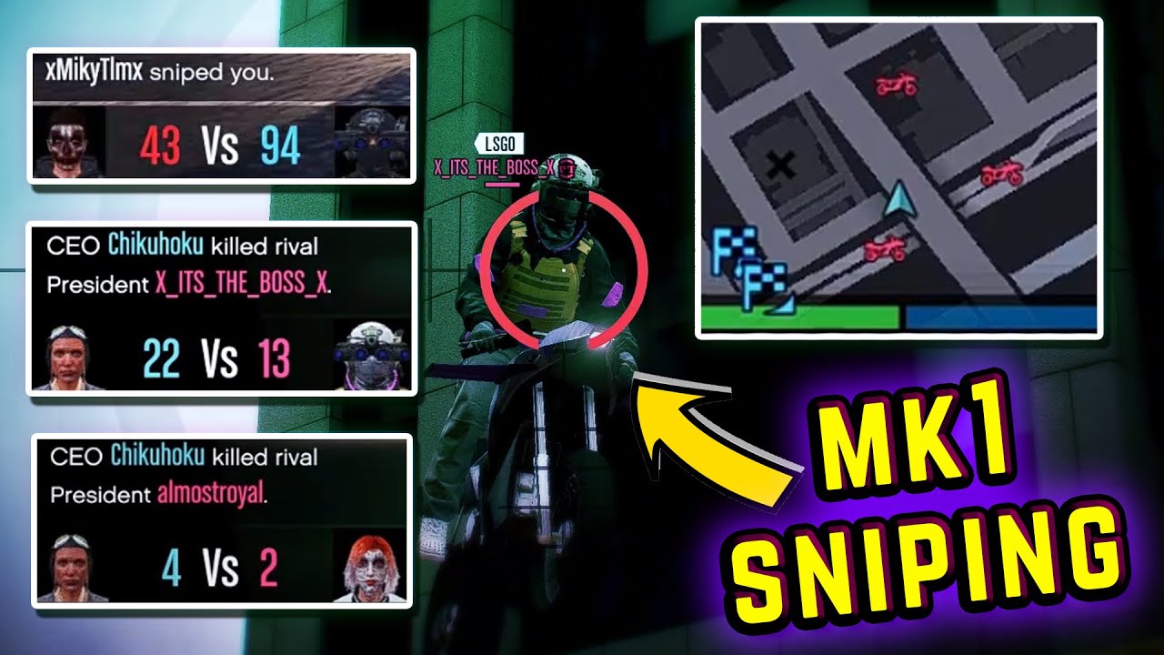Taking down 3 OPPRESSOR MK1 spammers | never sniped this many mk1 wannabes before [GTA ONLINE]
