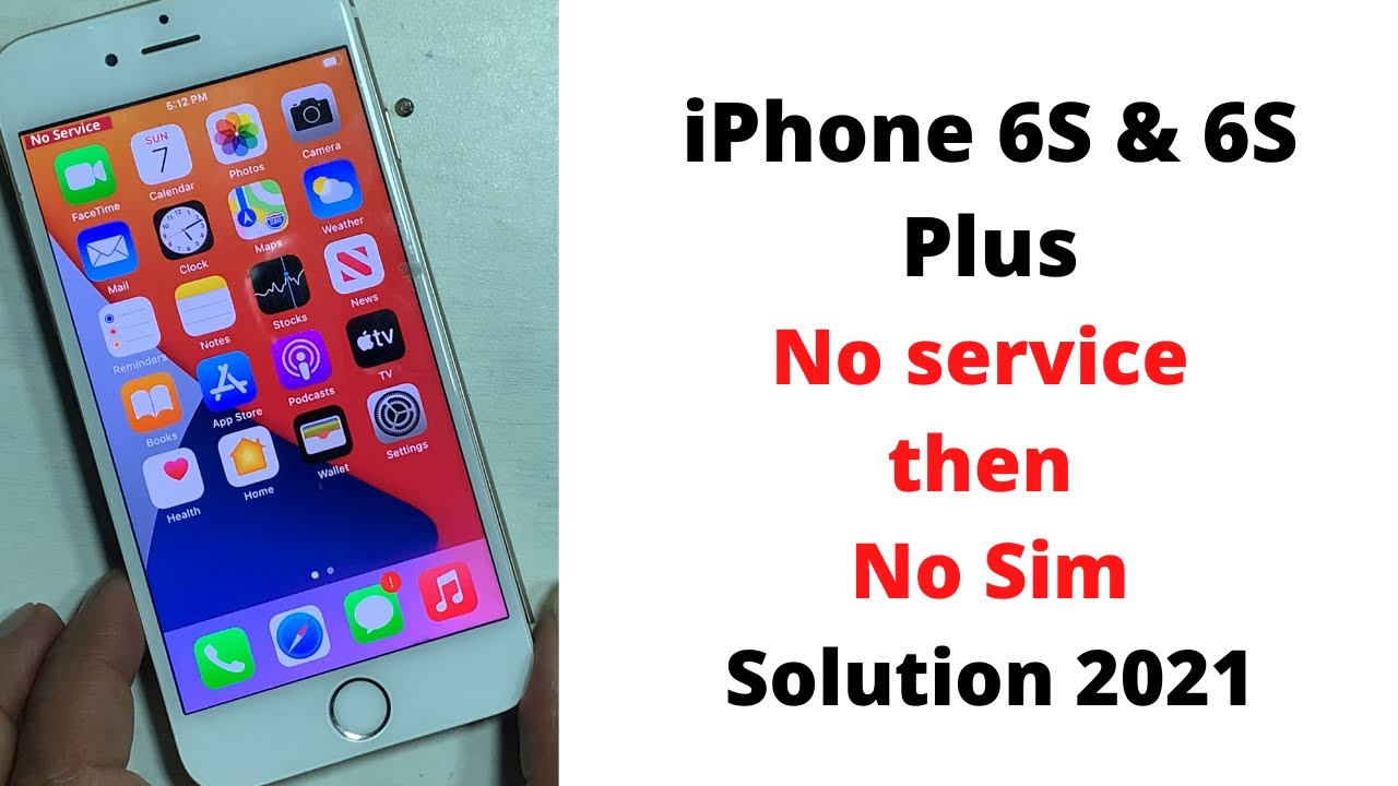 Исправление проблемы «Нет сети» на iPhone 6s и 6s Plus! Если SIM-карта не установлена, проблема «...