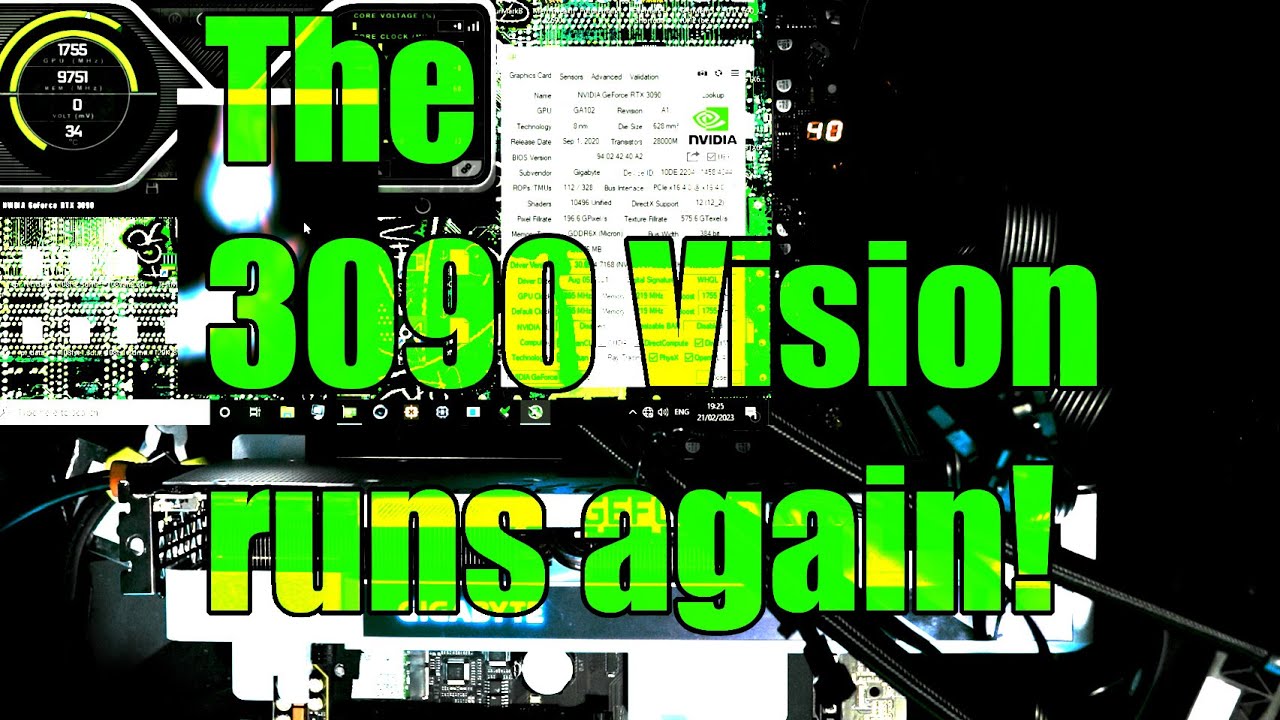 First test runs of the RTX 3090 Vision