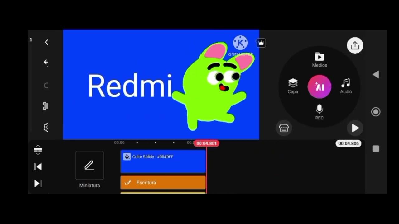 Redmi 14C logo kineMaster Speed un Algo pará Hacer Diego Reyes