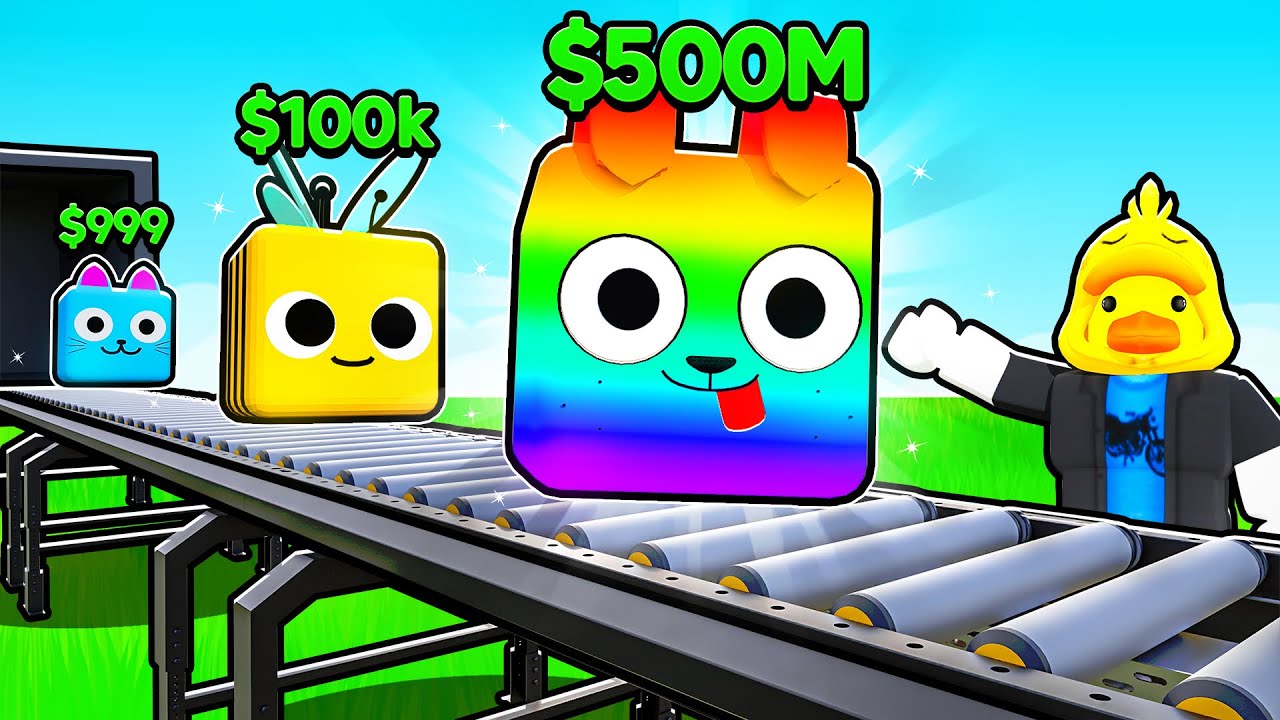 I Went from Broke to RICH Building MEGA Pet Factory in Roblox!