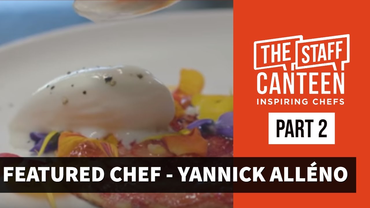 3 Michelin star chef Yannick Alléno creates a dish of morels & smoked scamorza & a strawberry tart