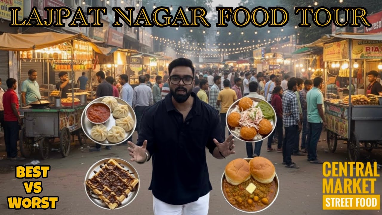 Lajpat Nagar Central Market Street Food Tour | Honest Review (Best vs Worst) | Lajpat Nagar 