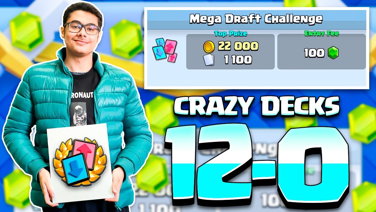 12 0 mega draft with crazy decks 🙇‍♂️
