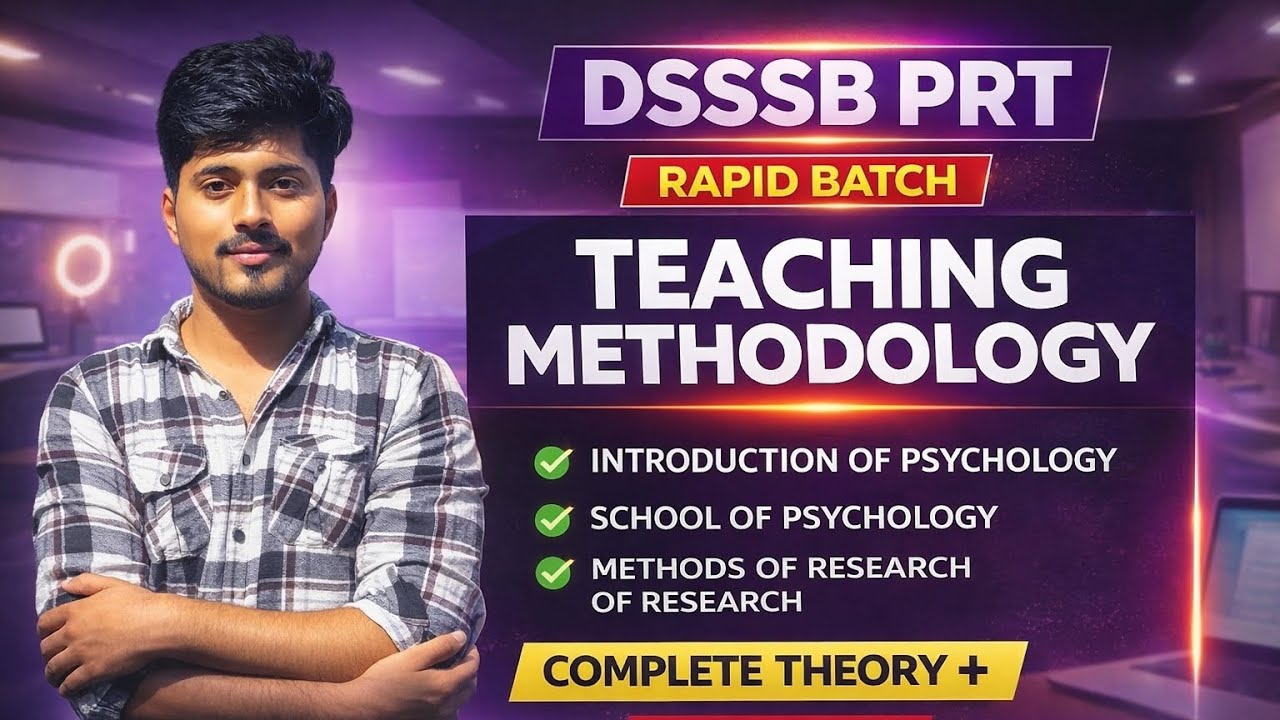 DSSSB PRT 2025 - 2026 PART B | NIOS TEACHING METHODOLOGY CLASS 1 | INTRODUCTION TO PSYCHOLOGY | NIOS