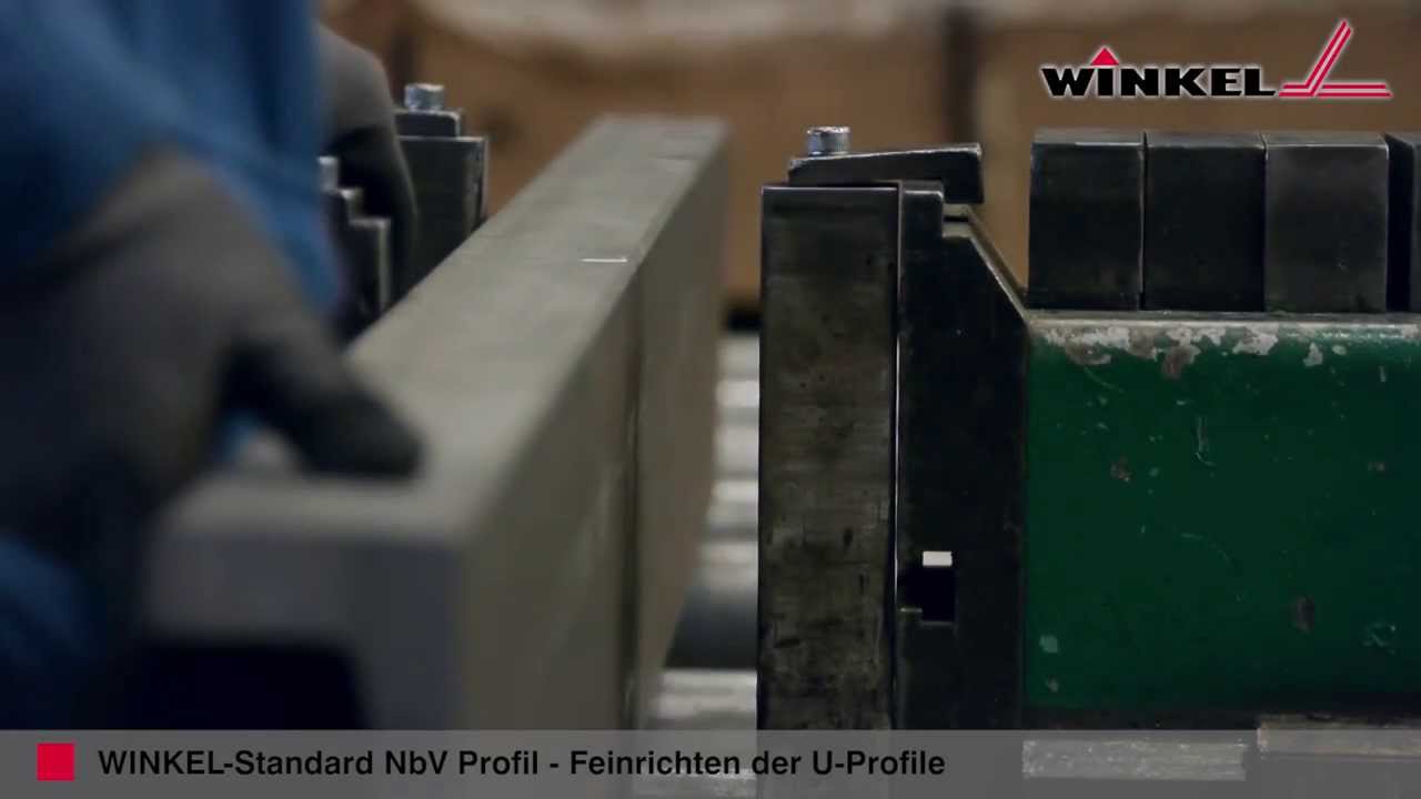 WINKEL Standard NbV Profil  |  Feinrichten der U Profile