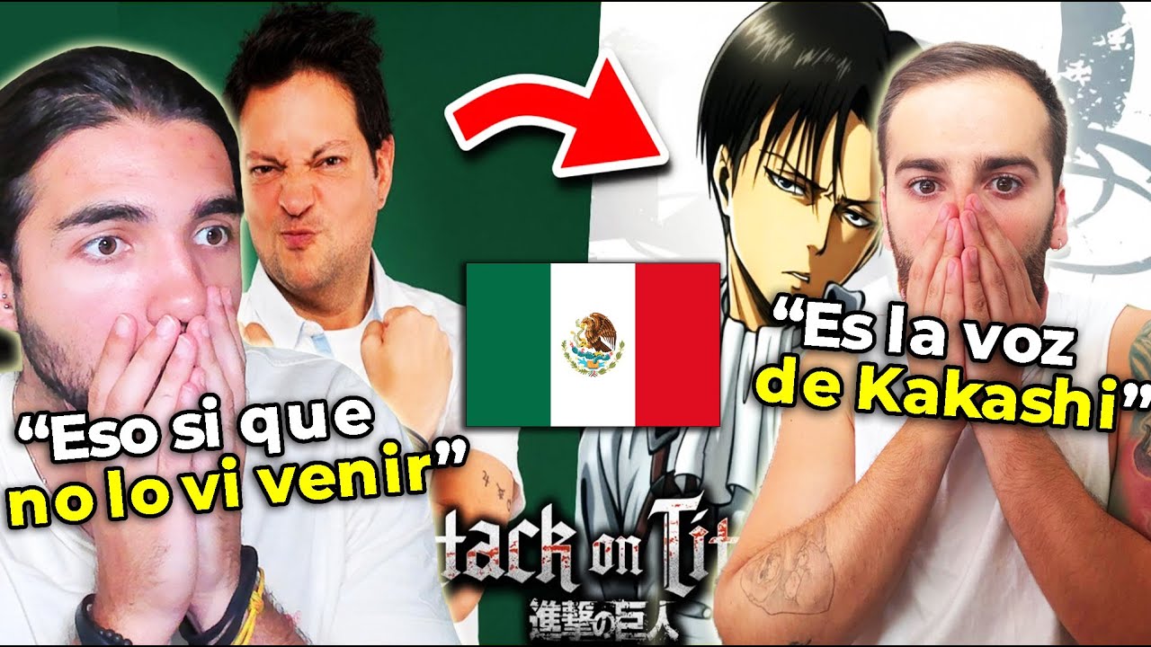 🇪🇸 2 ESPAÑOLES REACCIONAN A LAS VOCES EN LATINO 🇲🇽 DE ATTACK ON TITAN *INCREÍBLE* - NoMeDuchoGT