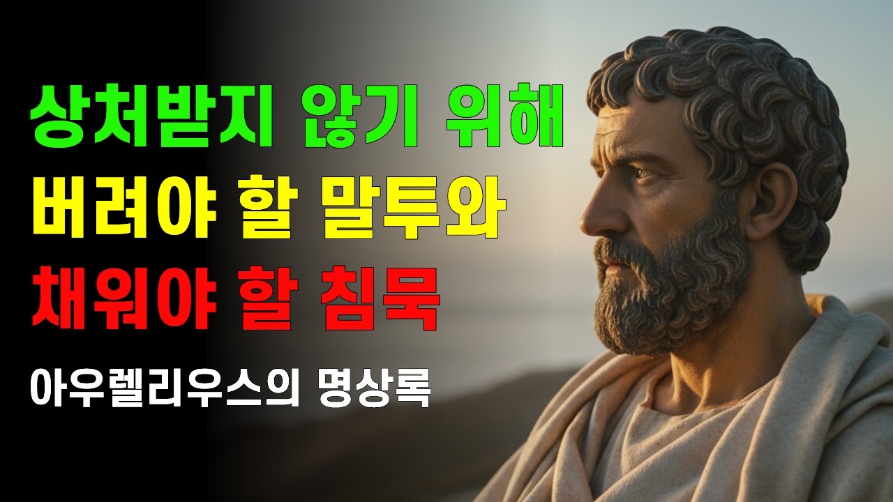 남의 말이 내 인생의 독이 될 수 없는 이유-아우렐리우스의 대화법