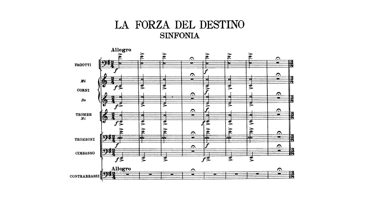 Verdi: La forza del destino (The Power of Fate), Overture (with Score)
