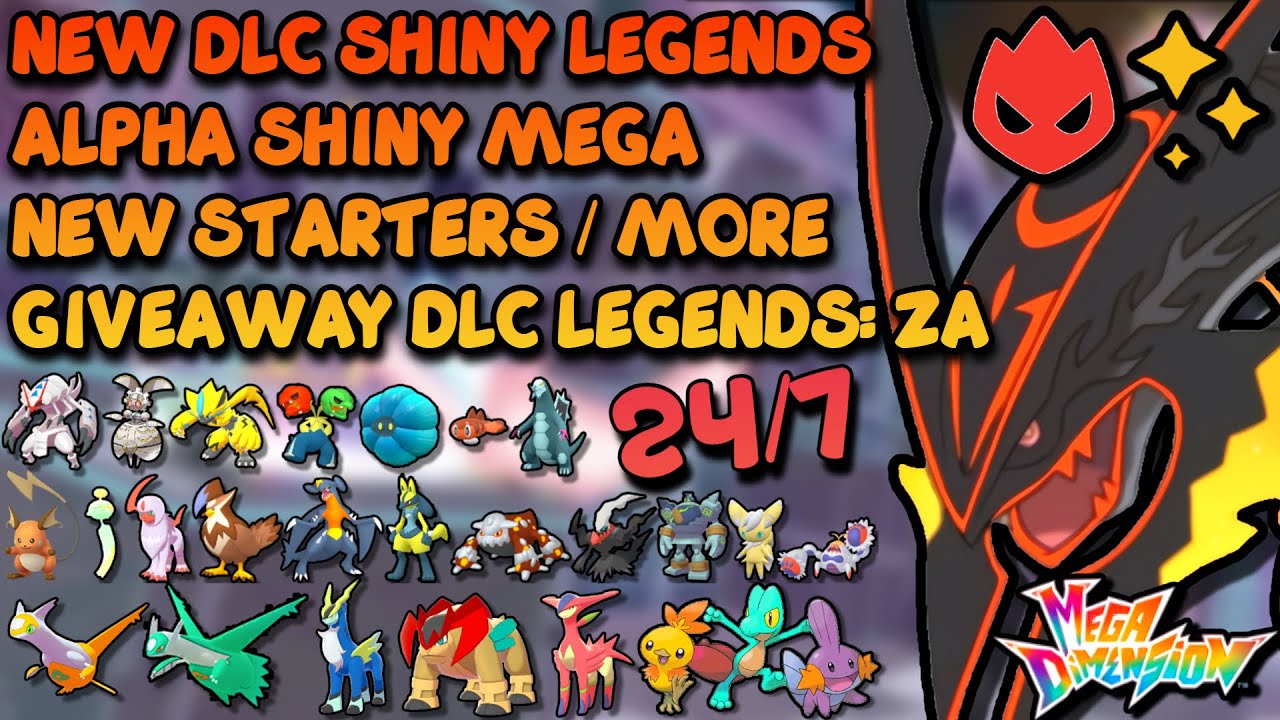 UPDATE FREE Shiny Legendary latias & latios & more✨GIVEAWAY Shiny DLC Alpha Starters✨Shiny New Mega✨