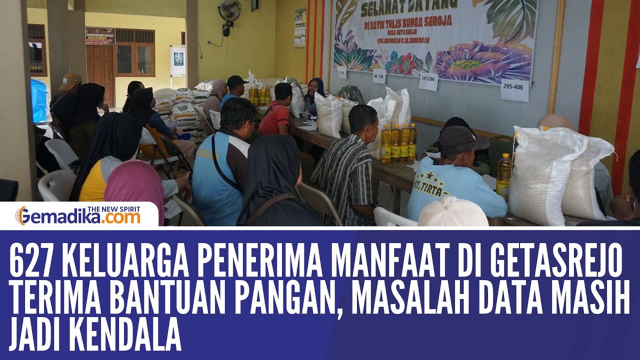 627 KPM Desa Getasrejo Grobogan Terima Bansos Beras dan Minyak Goreng