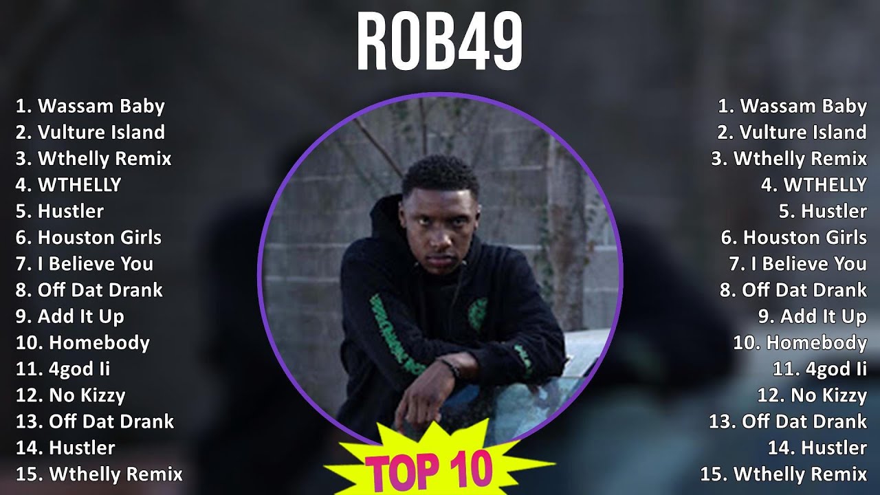 Rob49 2025 MIX Greatest Hits - Wassam Baby, Vulture Island, Wthelly Remix, WTHELLY