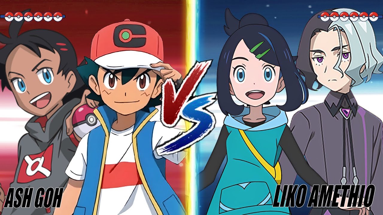 Pokémon Battle: ASH and GOH Vs. LIKO and AMETHIO