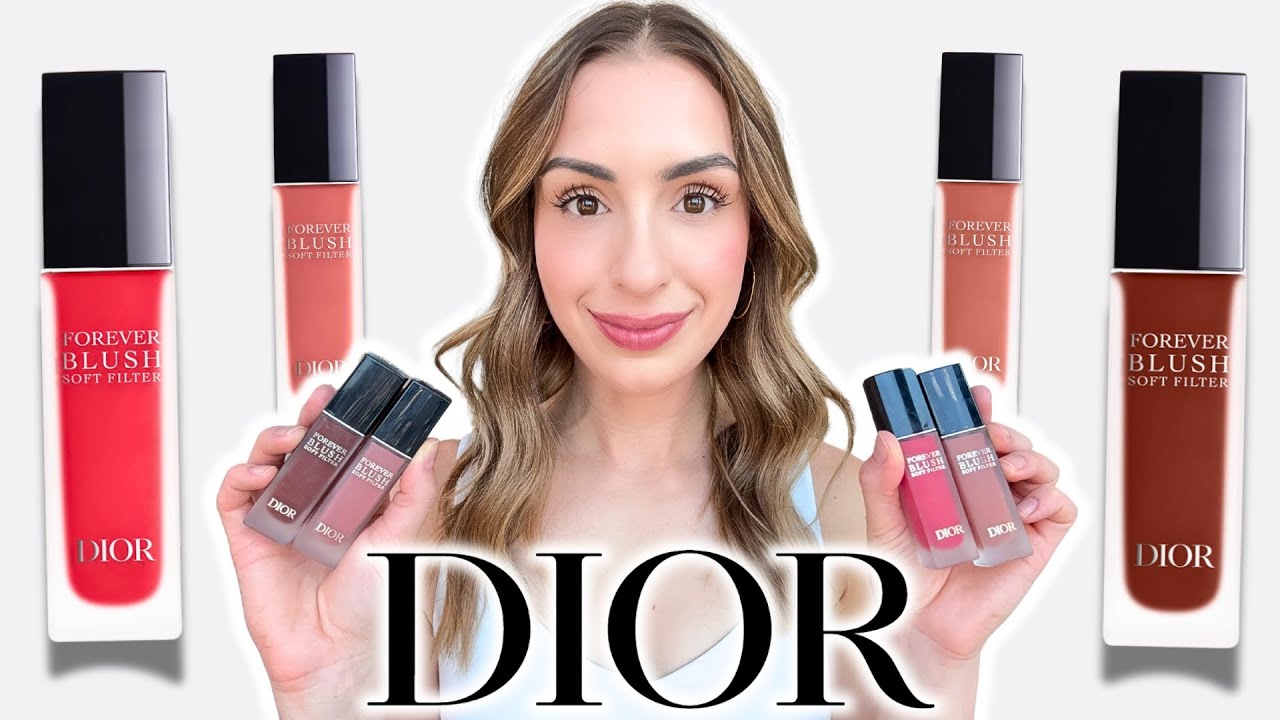 DIOR FOREVER BLUSH SOFT FILTER 💞 4 SHADES! SWATCHES & REVIEW