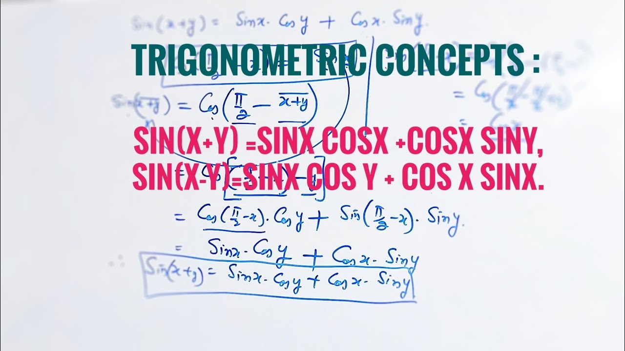 Sin(x+y) =Sinx Cosx +Cosx Siny,                 Sin(x-y)=Sinx Cos y + Cos x Sinx.