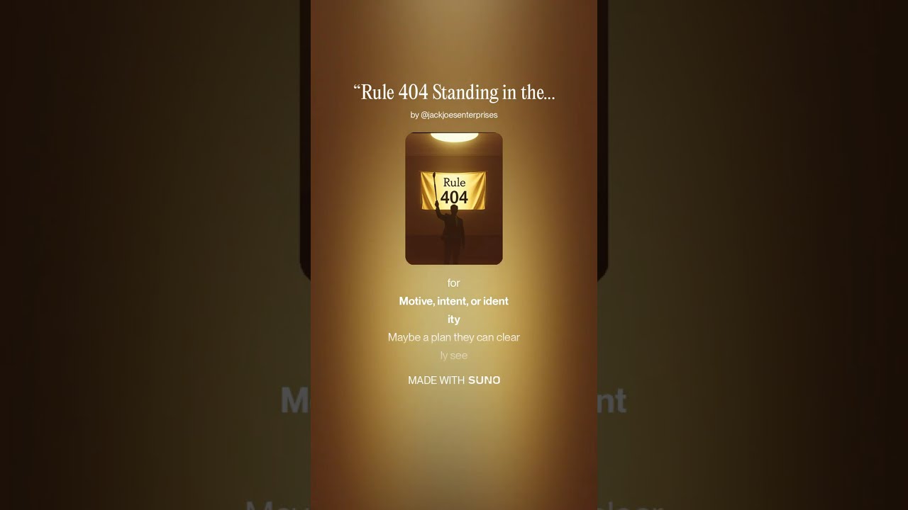 “Rule 404 Standing in the way”