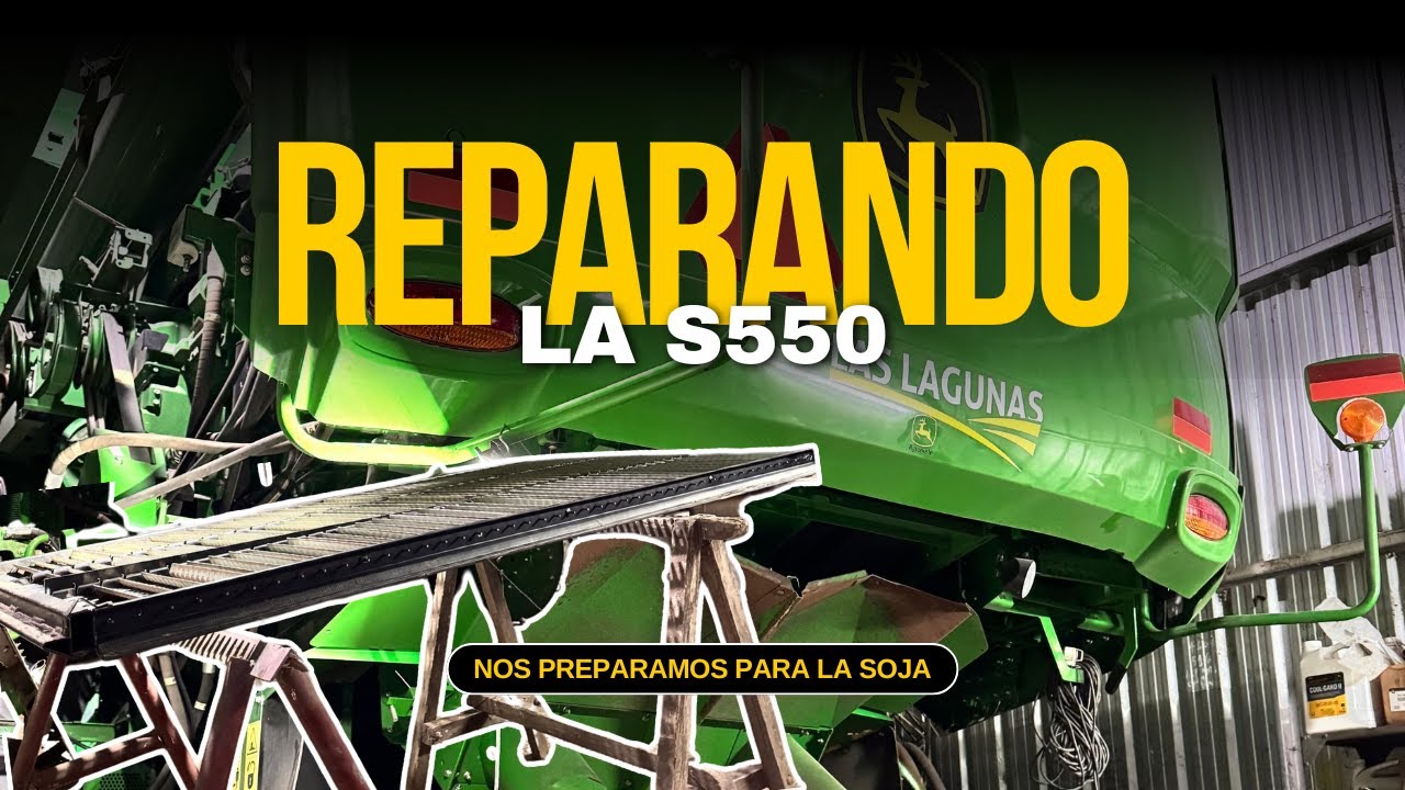 Reparando la John Deere para la campaña de Soja 2025