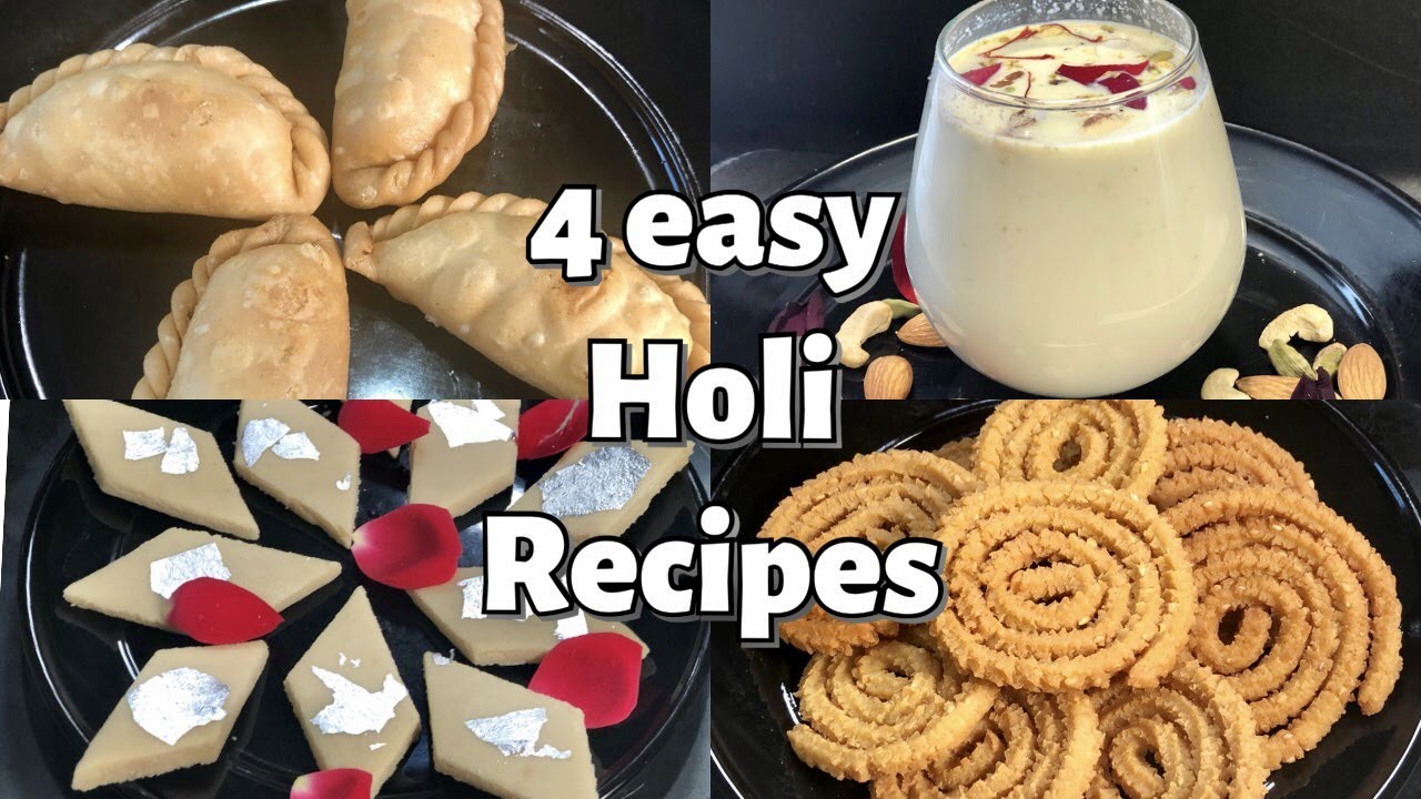 LAST MINUTE EASY HOLI RECIPES|HOLI SWEETS & SNACKS |HOLI SPECIAL RECIPES COMPILATION