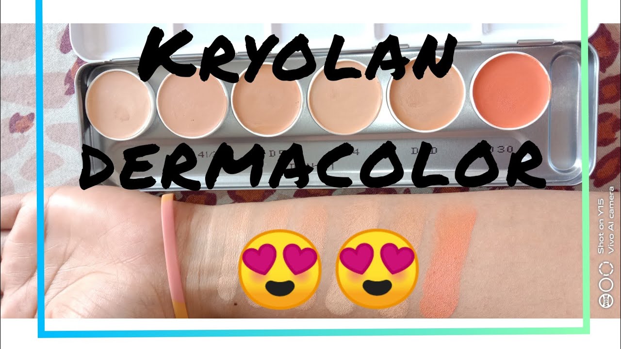 Kryolan derma 6 color palette price, product review||kryolan derma palette review #kryolanderma