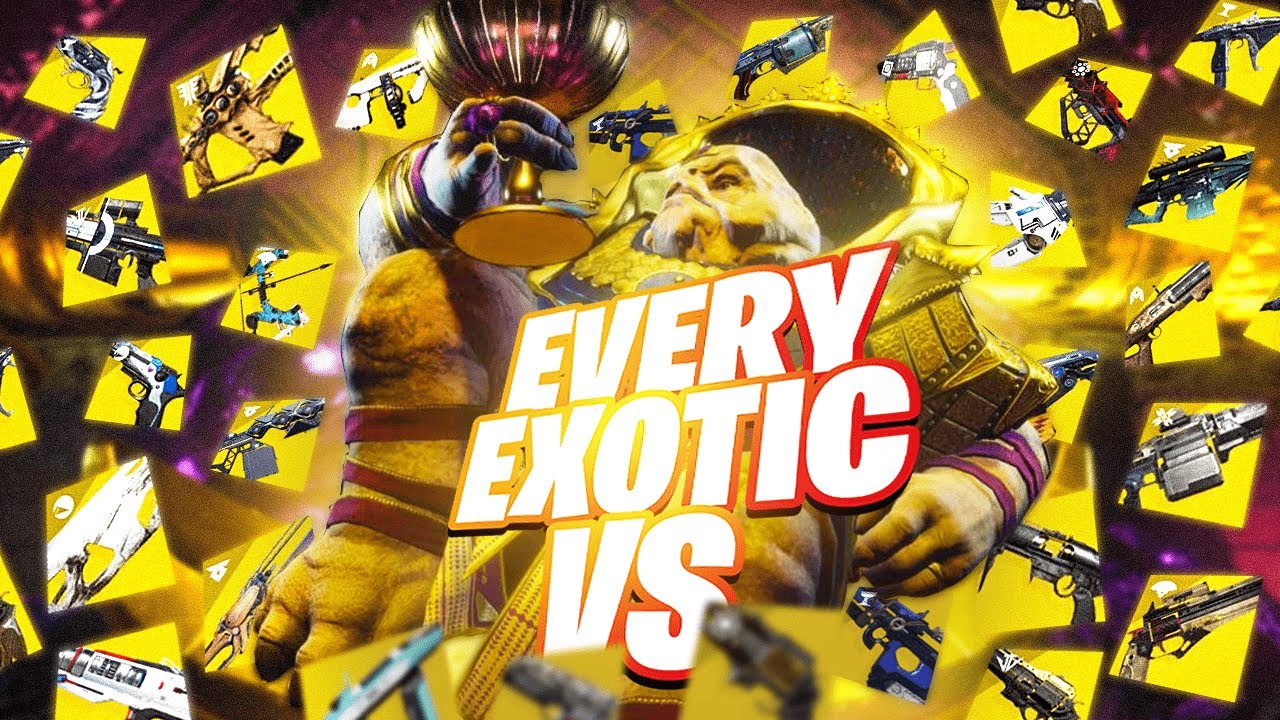 EVERY EXOTIC VS CALUS!! [All 70 Exotic Weapons in Destiny 2]