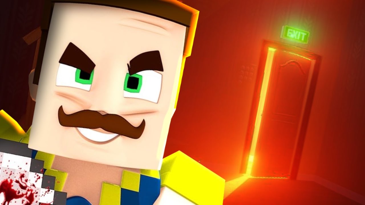ENTERING THE SECRET BASEMENT! (Minecraft Hello Neighbour)
