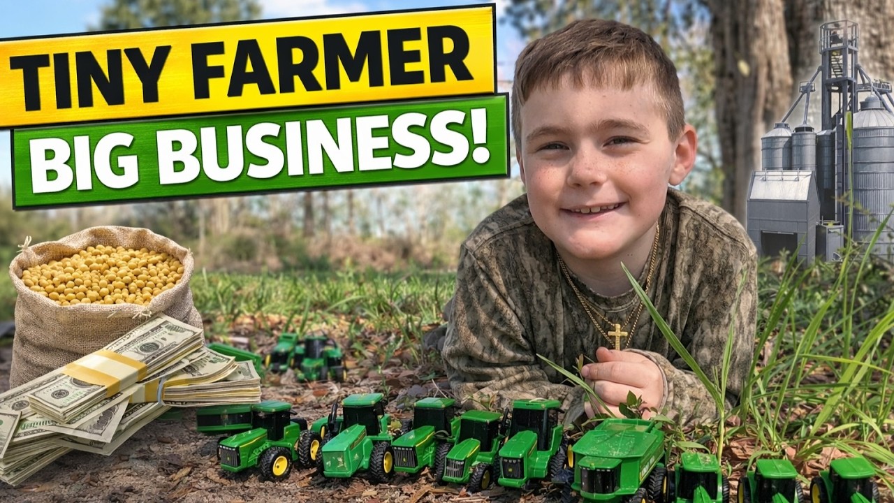Knox Farms Soybeans With Toy Tractors