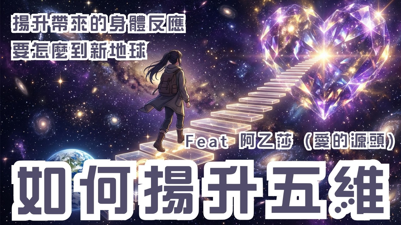 揚升到五維的具體做法大公開！打破輪迴、清除業力、啟動星光體進入新地球？｜with 阿乙莎(愛的源頭)