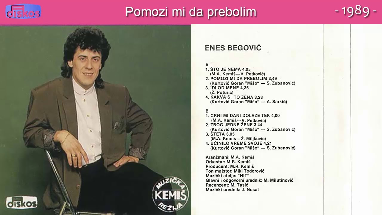 Enes Begovic - Pomozi mi da prebolim - (Audio 1989)