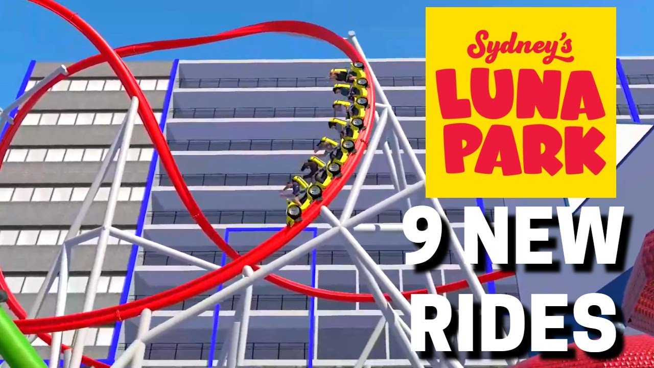 Luna Park Sydney Announce 9 NEW RIDES For 2021 - Intamin Single Rail Coaster!