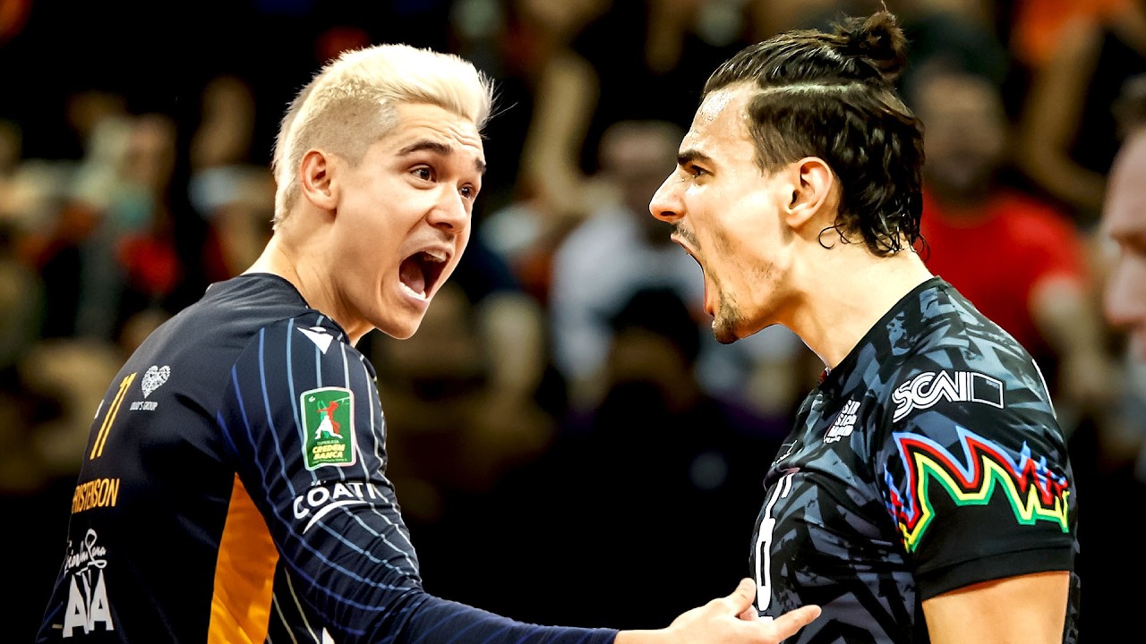 EPIC BATTLE: Micah Christenson vs Simeone Giannelli | Italian Volleyball Super Cup Final