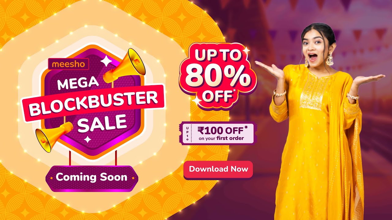Meesho Mega Blockbuster Sale | Coming soon