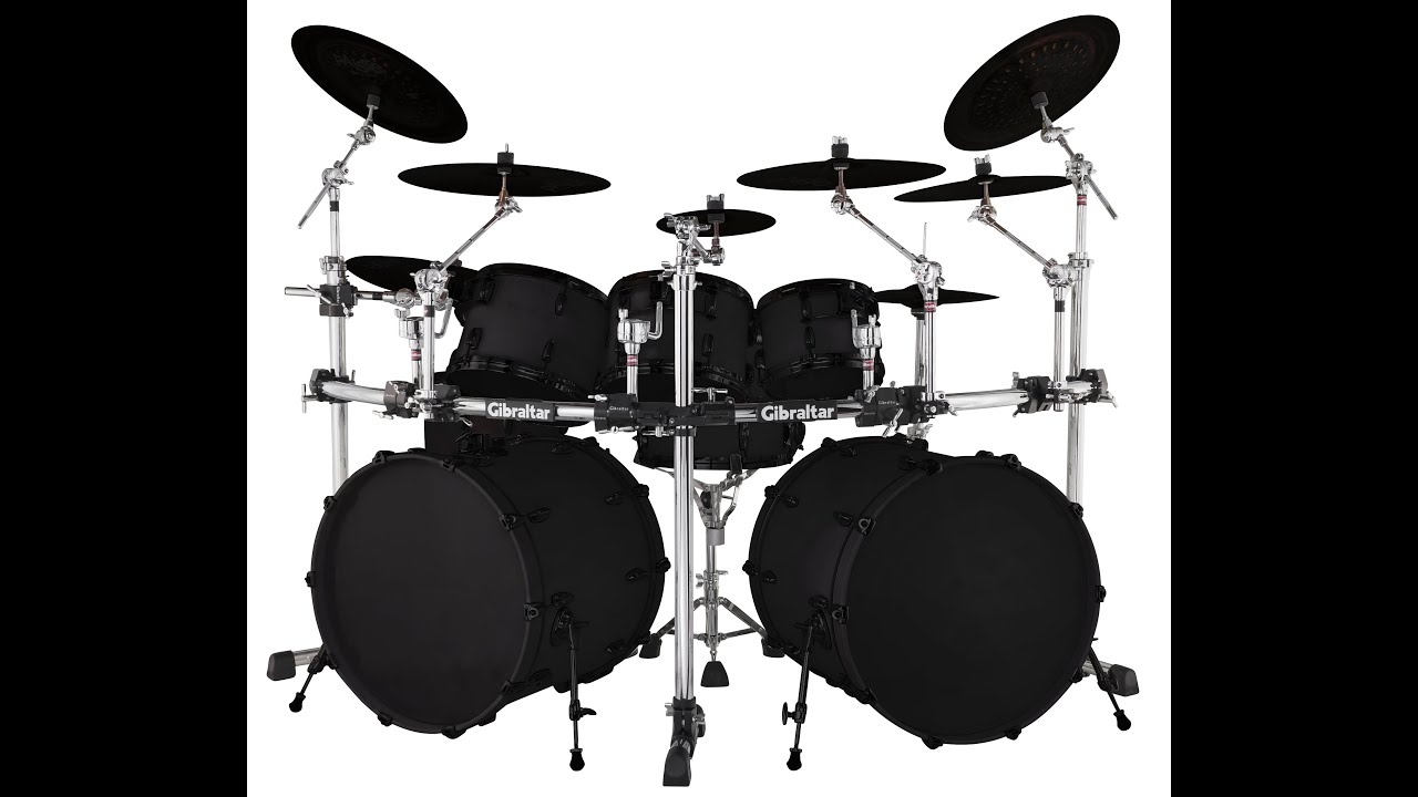 How to mount a large double bass drum set to the GRS-850DBL Double Bass Rack