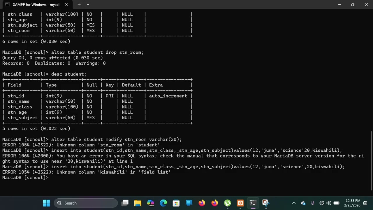 jifunze kutegeneza database sehemu ya 2